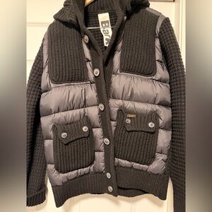 Bark Black and Gray Textured Jacket